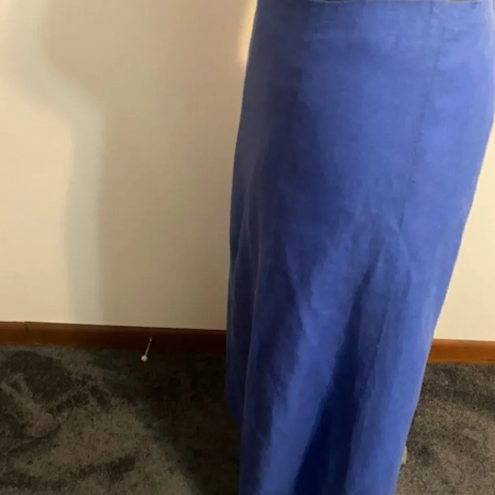 Talbots Blue A-line Linen skirt, size 10